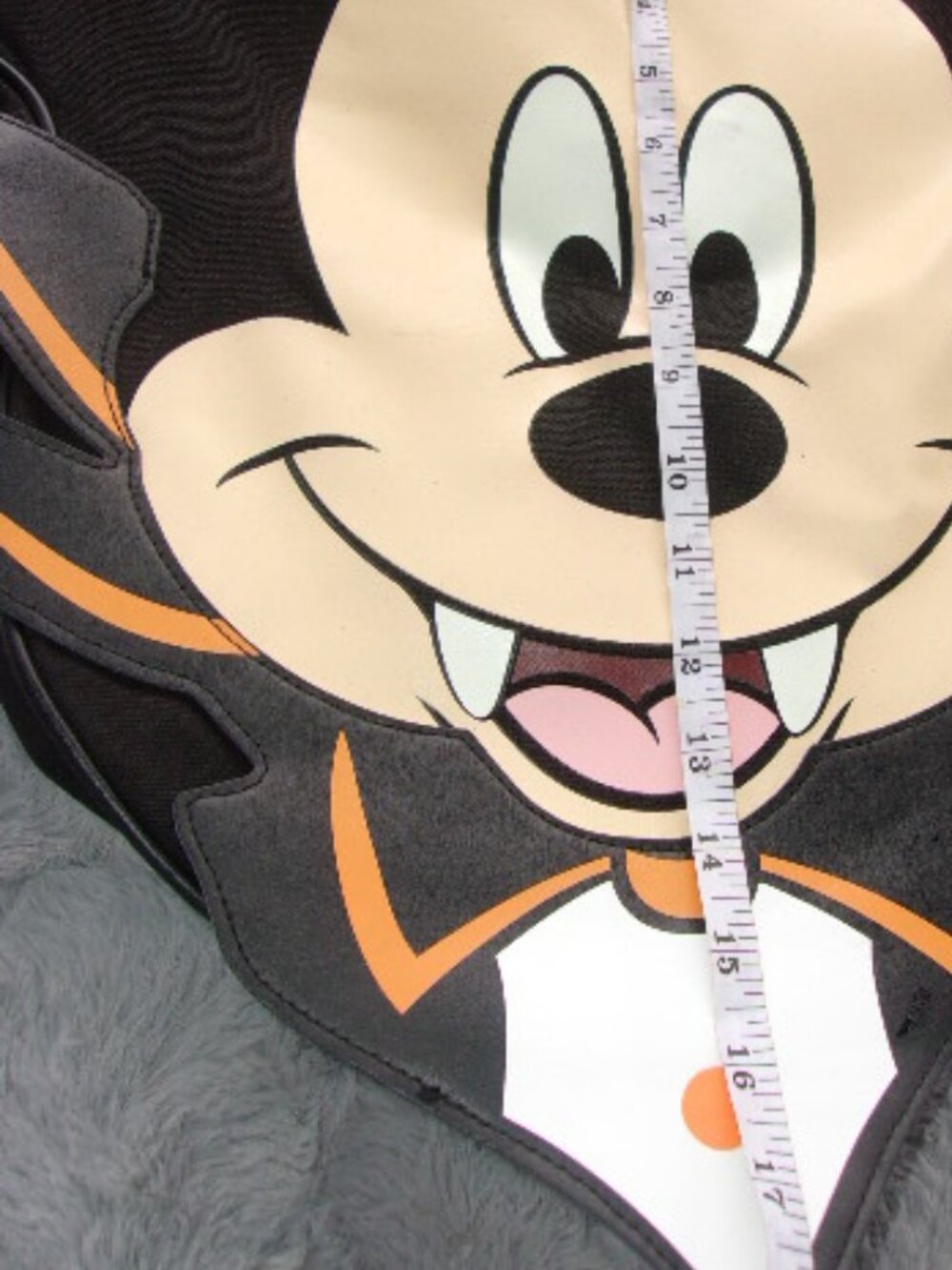 E-243 DISNEY PARKS VAMPIRE MICKEY MOUSE JUMBO LARGE HALLOWEEN TOTE - Picture 5 of 13